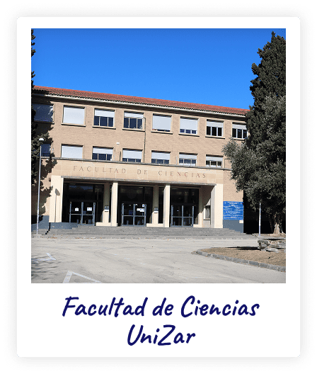 Foto polaroid de la Facultad de Ciencias de la Universidad de Zaragoza