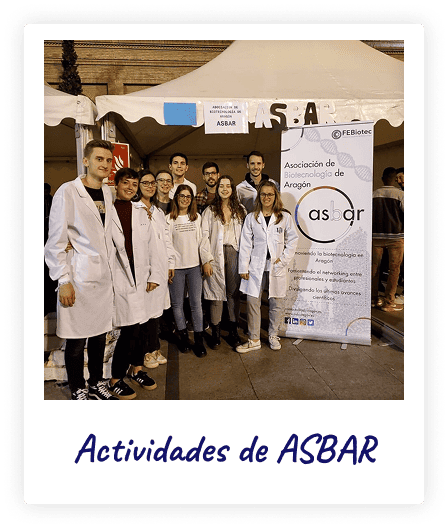 Foto polaroid de una de las actividades de ASBAR